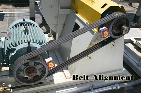 Industrial Mechanical Equipment Belt Alignment